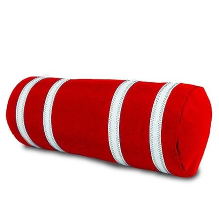 SAILORBAGS SailorBags 530-RW Bolster Pillow Cover - Red - White 530RW